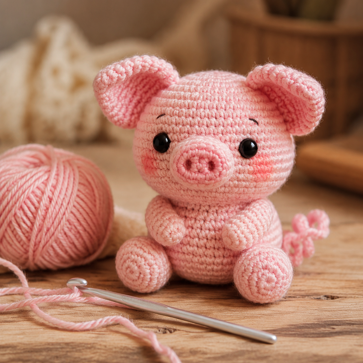 Biggetje Pip Haken: Schattig Amigurumi Varkentje voor Beginners