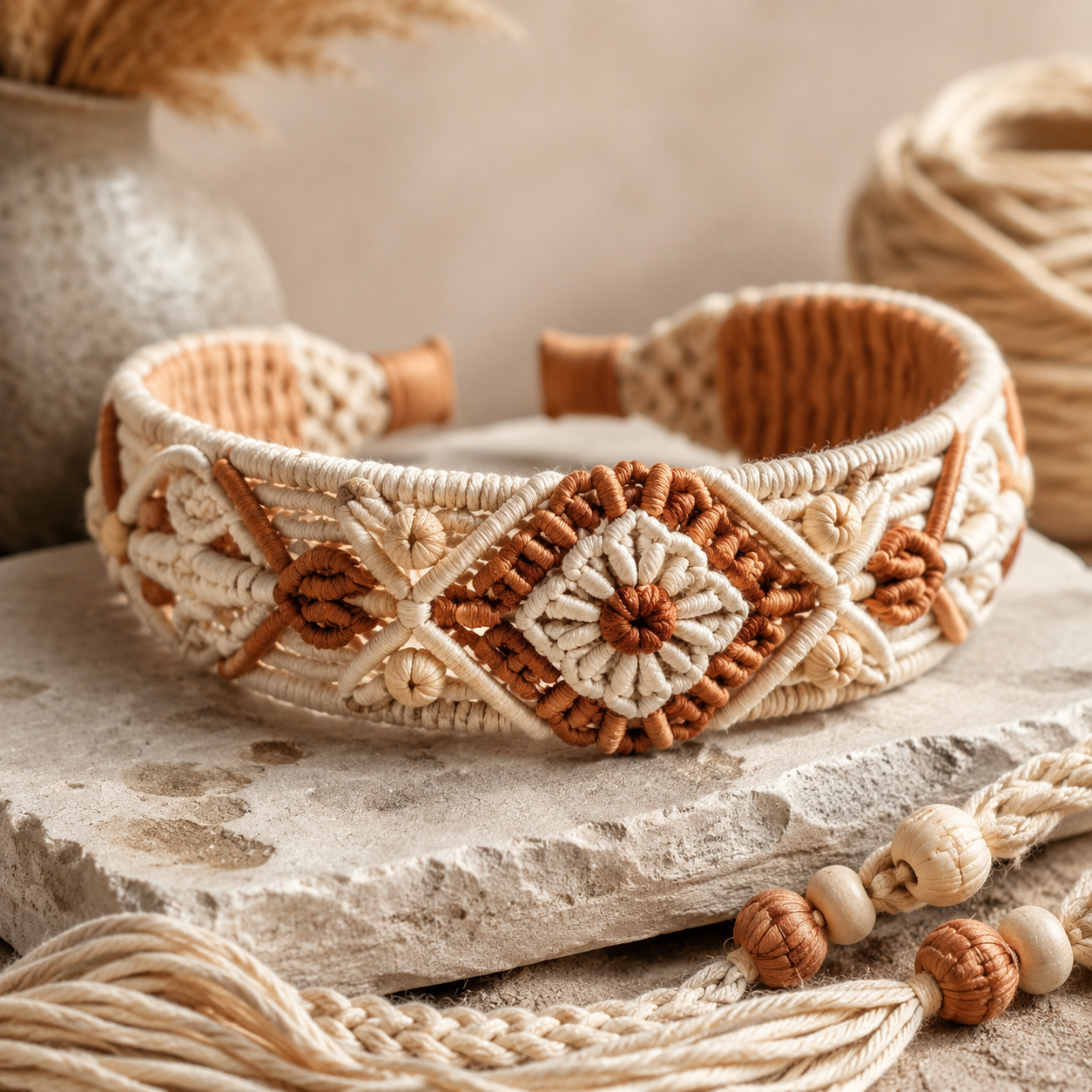 Macrame Diadeem Maken: Handgeknoopte Haarband voor Beginners