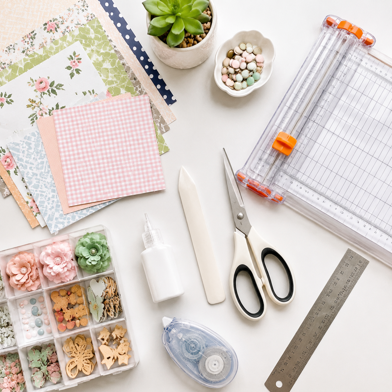 Scrapbooking Basisgereedschap Kiezen: Rustige Beginnersgids voor je Eerste Creatieve Tafel