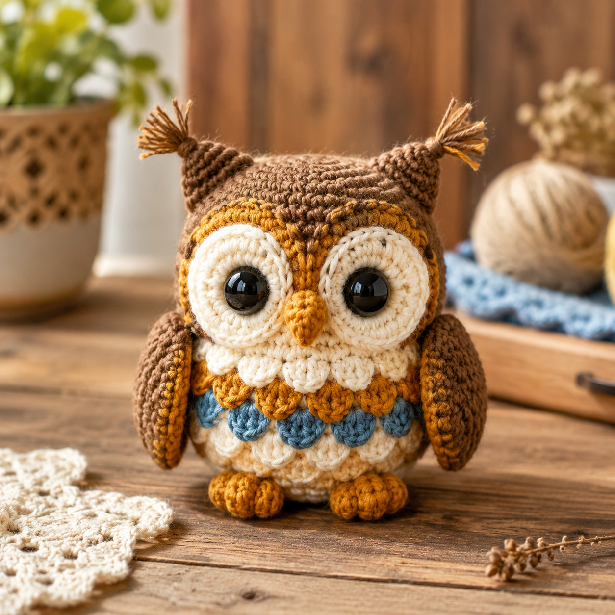 Een Gehaakte Uil Maken: Amigurumi Patroon Stap voor Stap voor Beginners