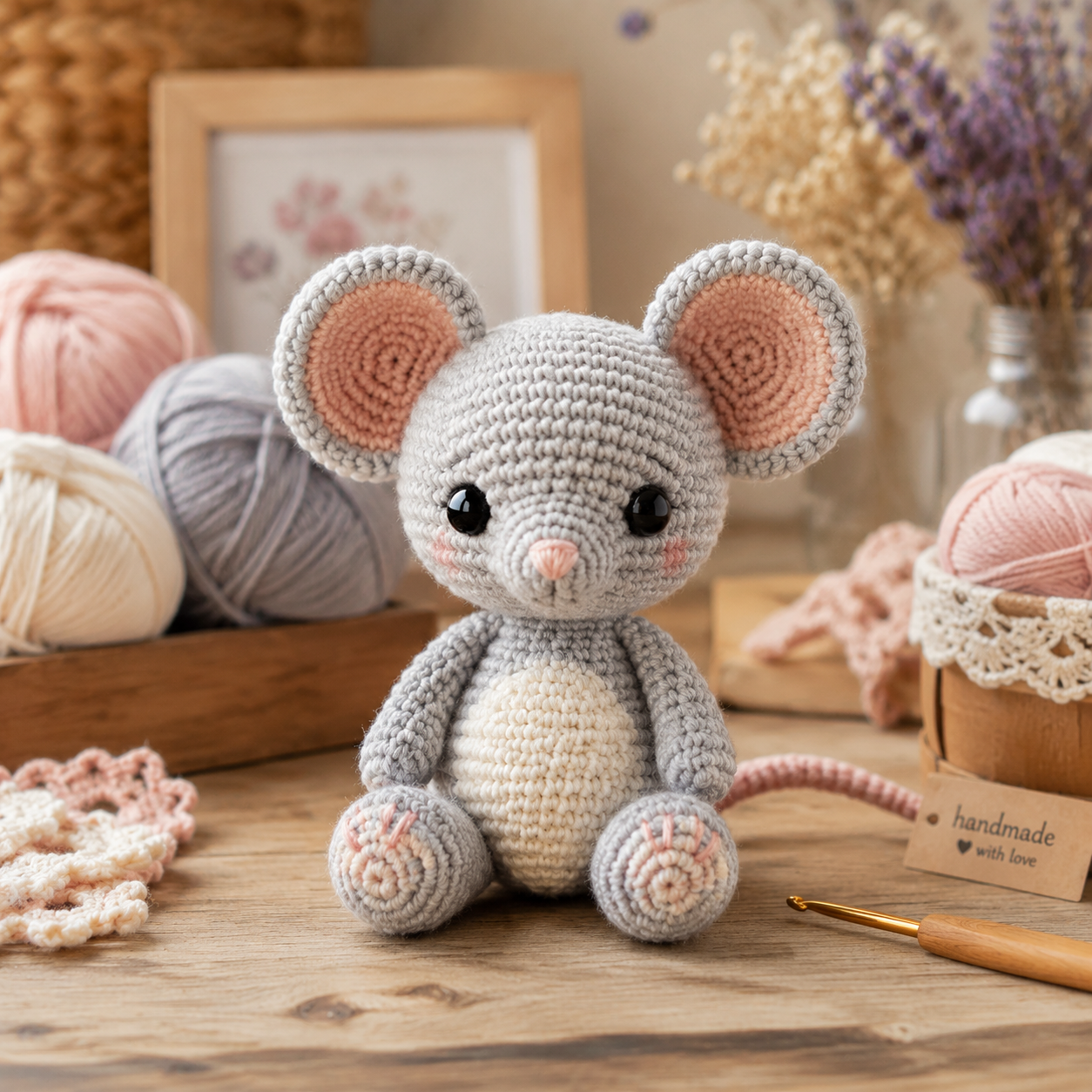 Muis Fiep Haken: Schattig Amigurumi Muisje voor Beginners