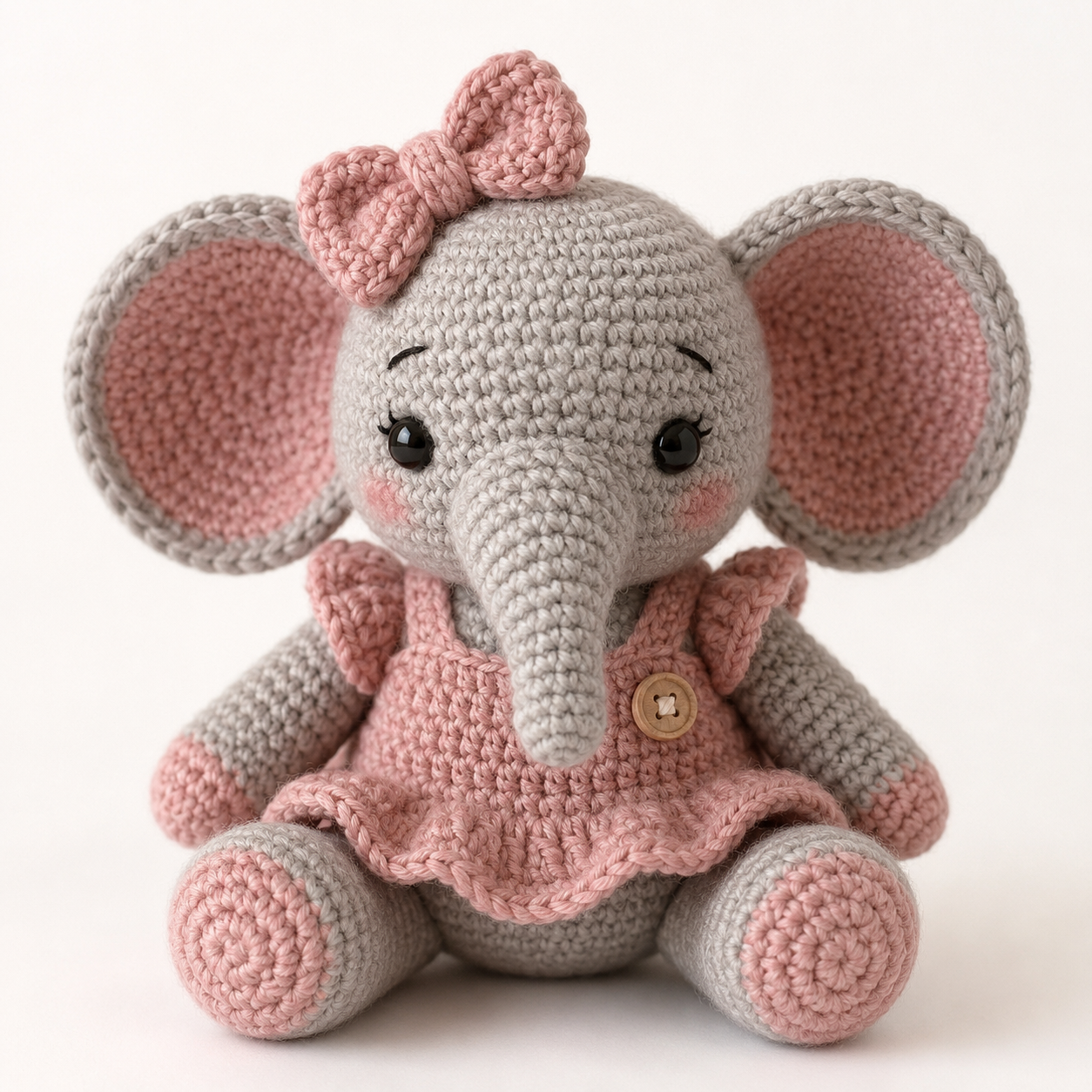 Olifant Otto Mini Haken: Stap voor Stap Amigurumi Patroon voor Beginners