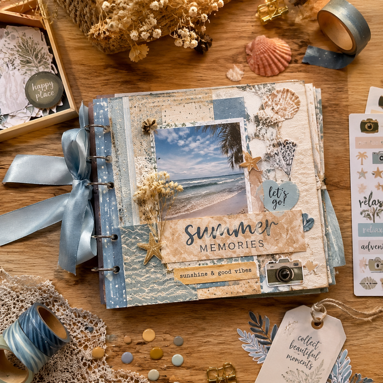Zomerse Mini Scrapbook Album Maken: Bewaar je Vakantieherinneringen