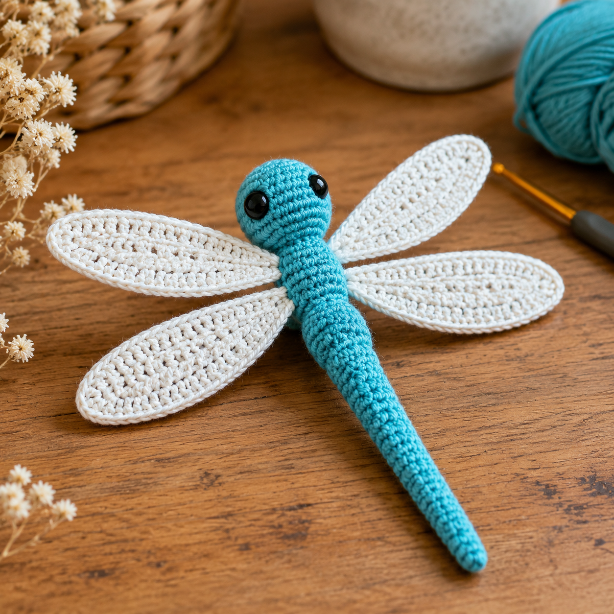 Libelle haken: amigurumi-patroon voor beginners