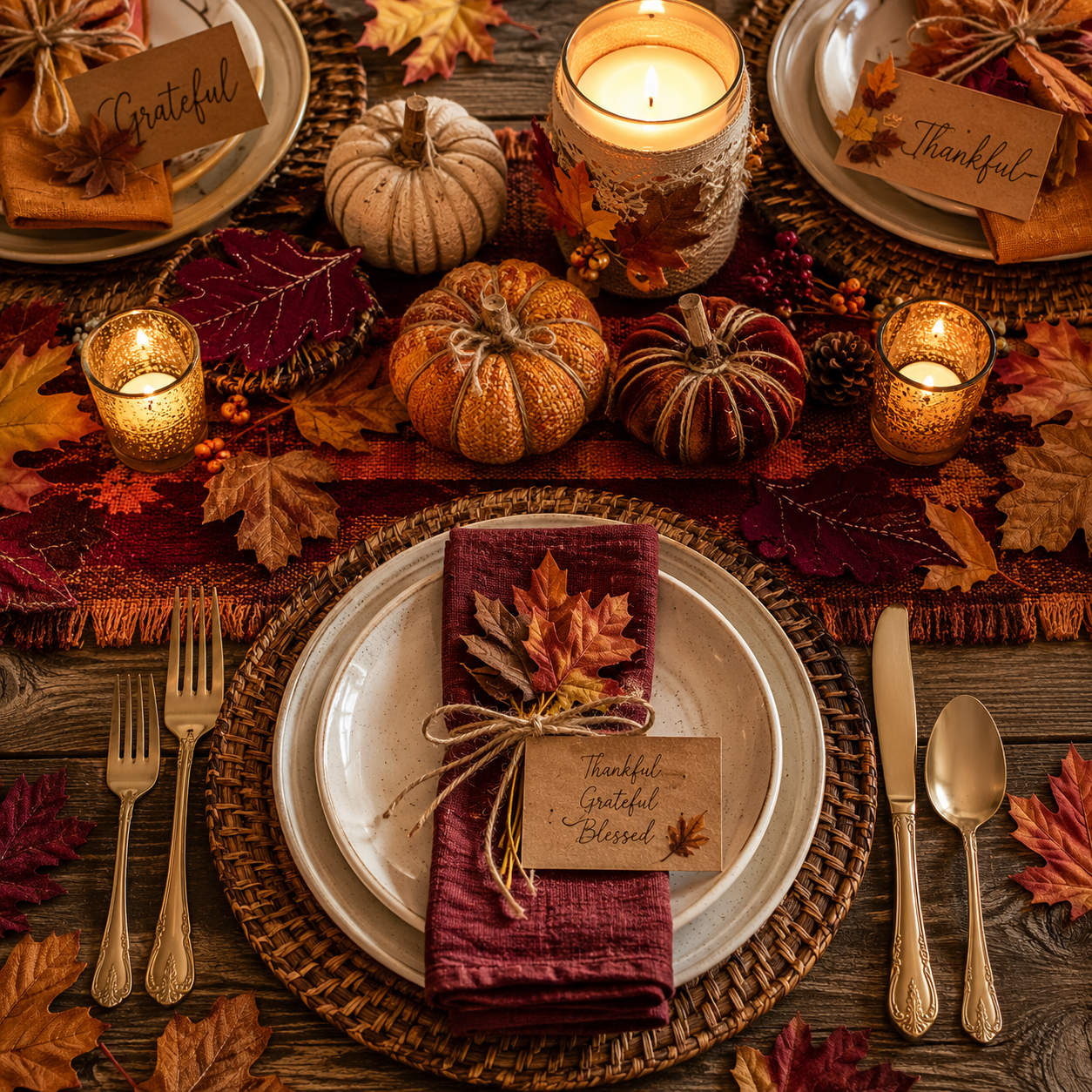 Zelfgemaakte Thanksgiving Decoraties voor een Warme Tafel