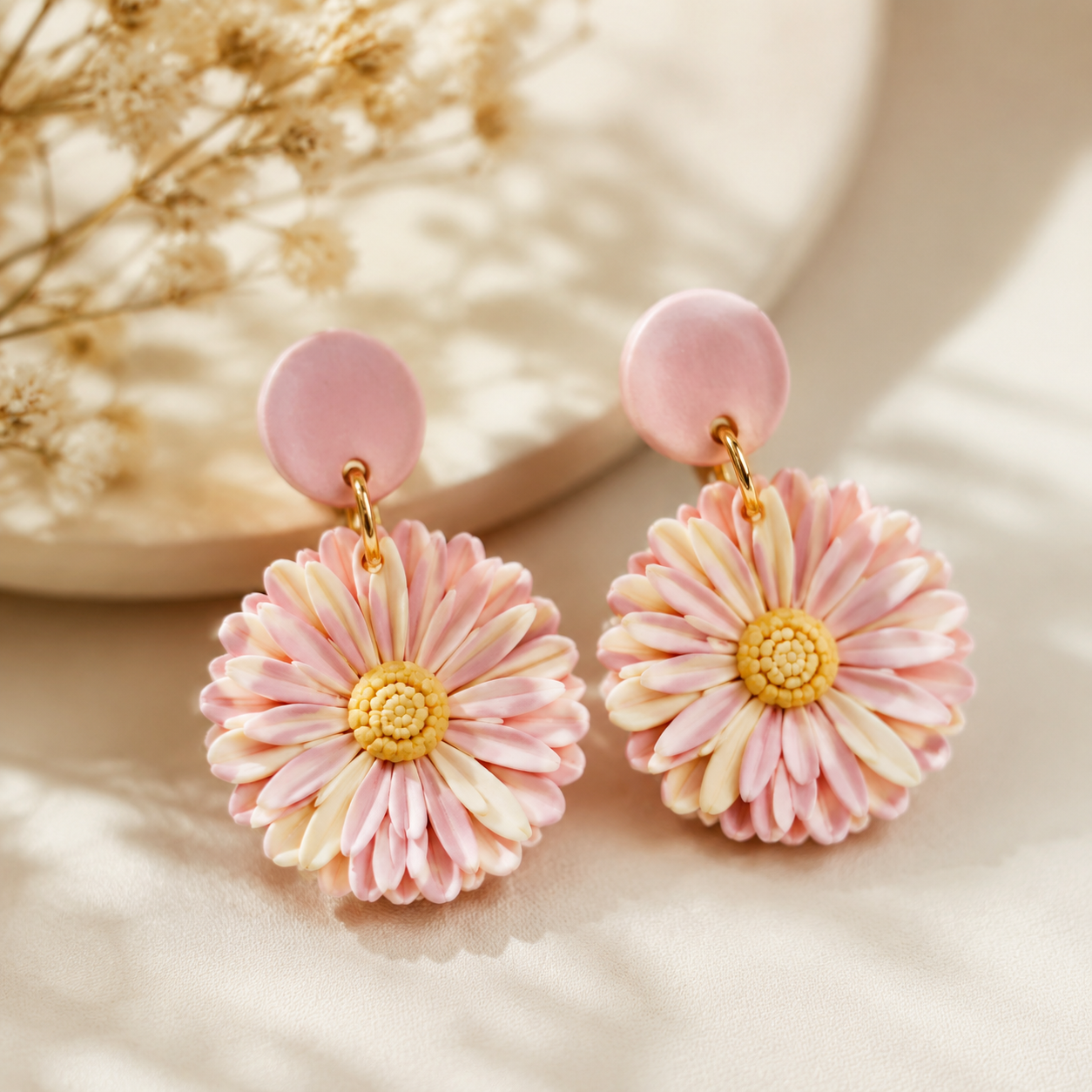 Bloemenoorbellen Maken van Polymeerklei: Zomerse Sieraden voor Beginners