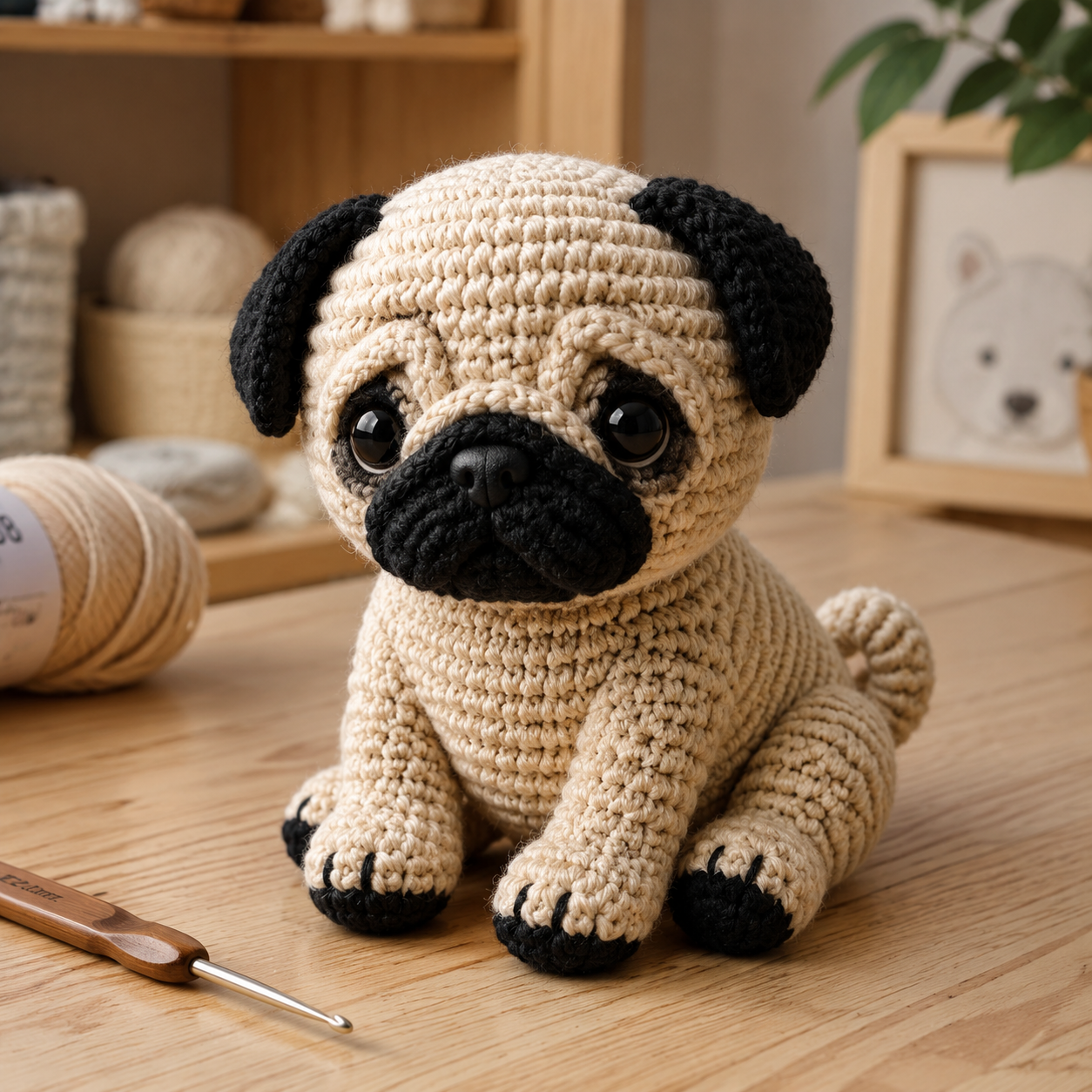 Een Gehaakte Mopshond Maken: Stap voor Stap Amigurumi Patroon