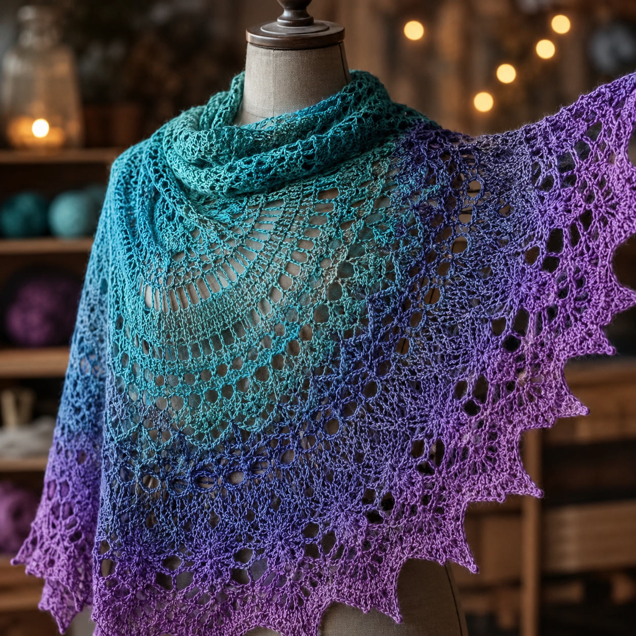 Ravelry patroon: Virus Shawl