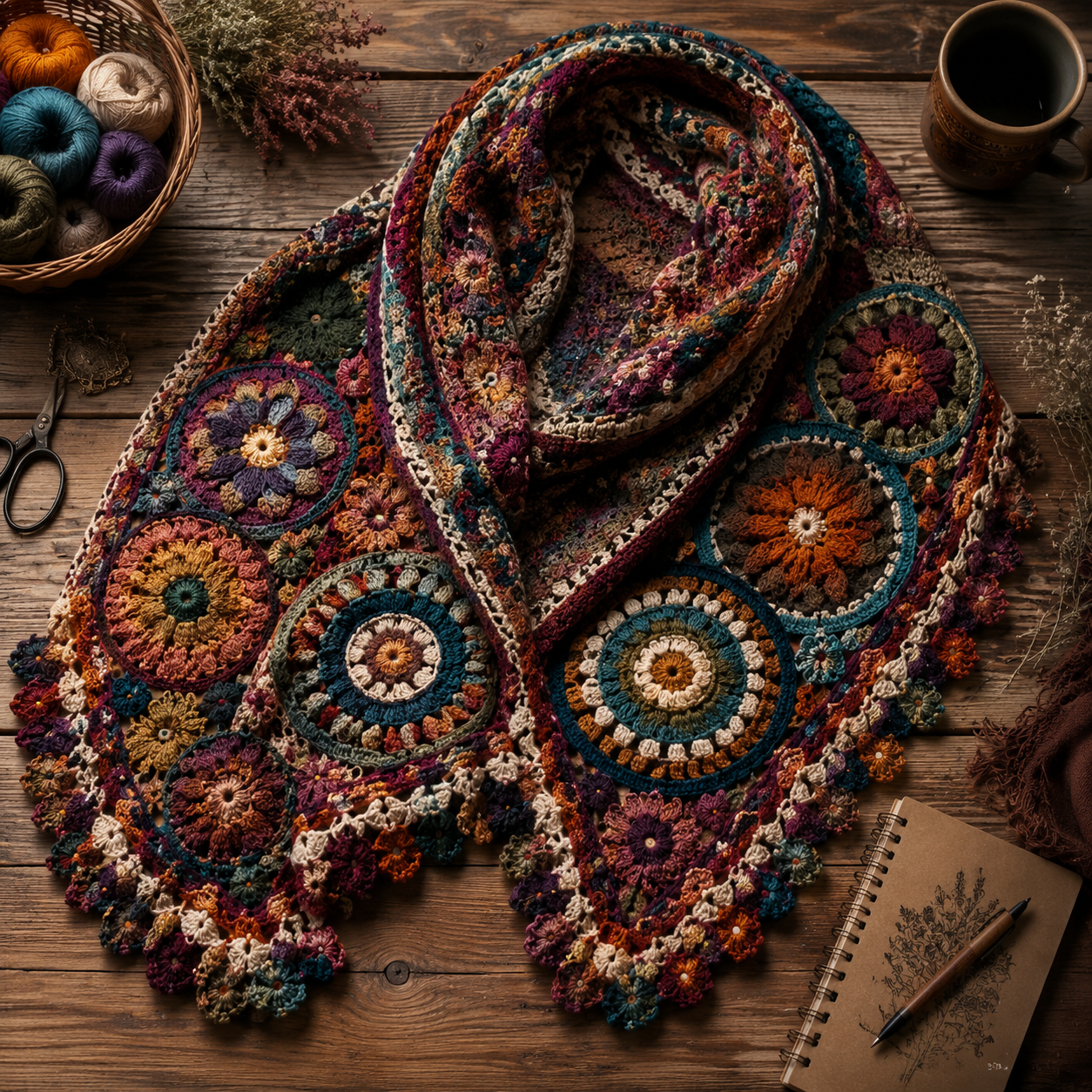 Ravelry patroon: Spirits of Life Wrap CAL