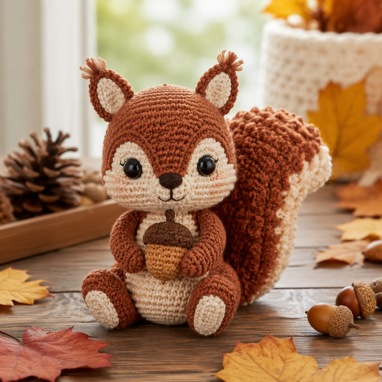 Gehaakte Eekhoorn Haken: Amigurumi Patroon voor Beginners