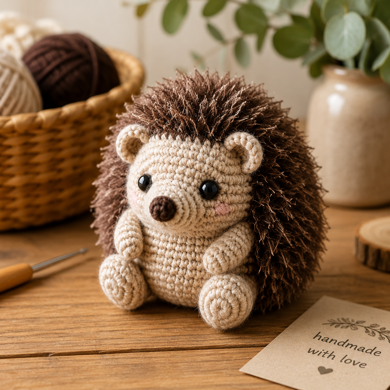 Gehaakte Egel Haken: Amigurumi Egelje voor Beginners