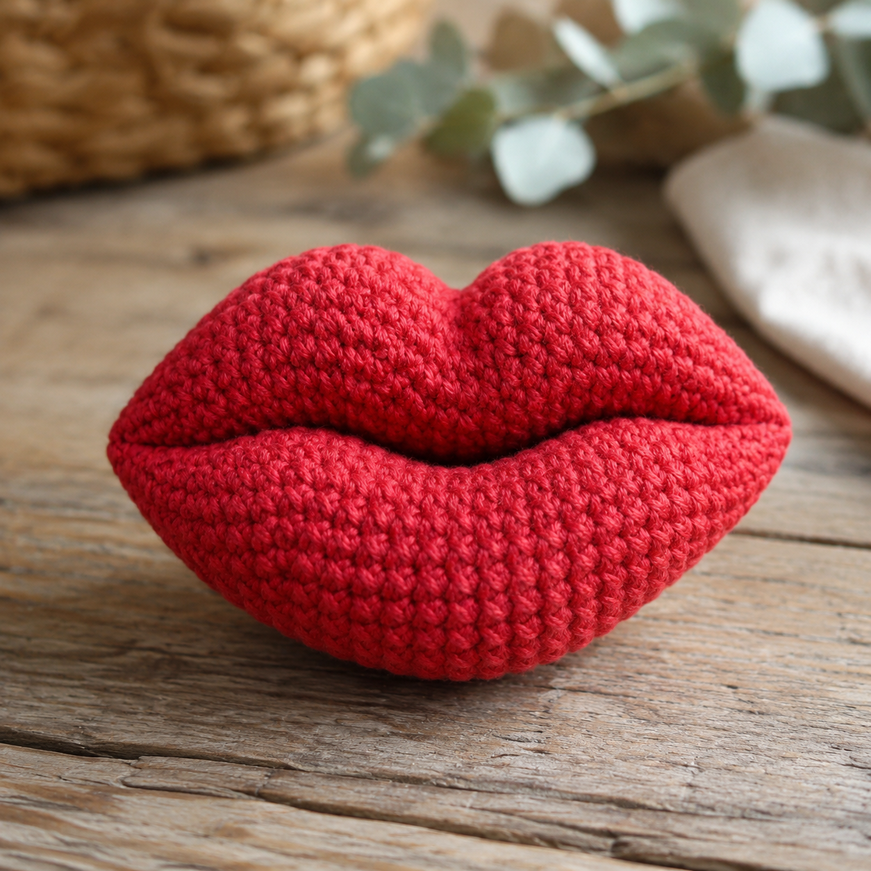 Gehaakte Lippen Haken: Amigurumi Kusjes Patroon voor Valentijnsdag