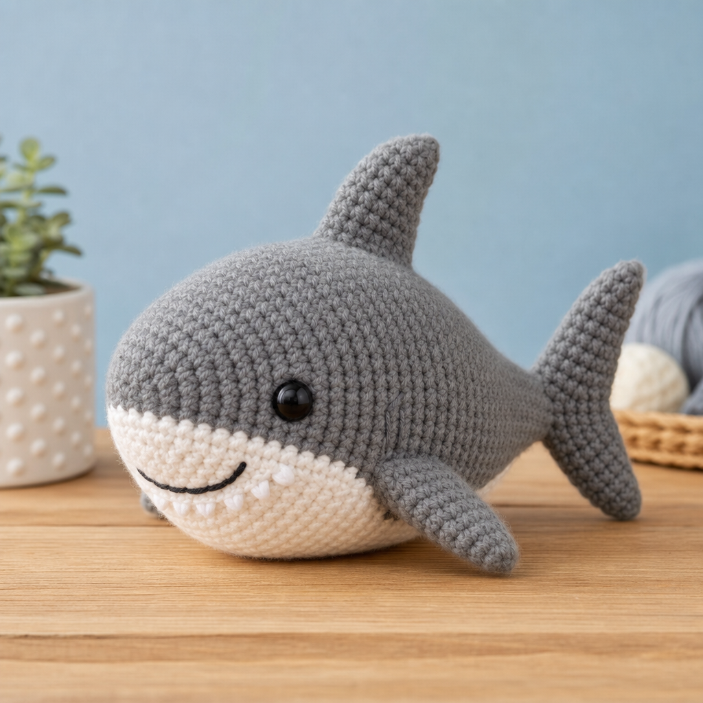 Haai Haken als Amigurumi: Stap voor Stap Patroon voor Beginners
