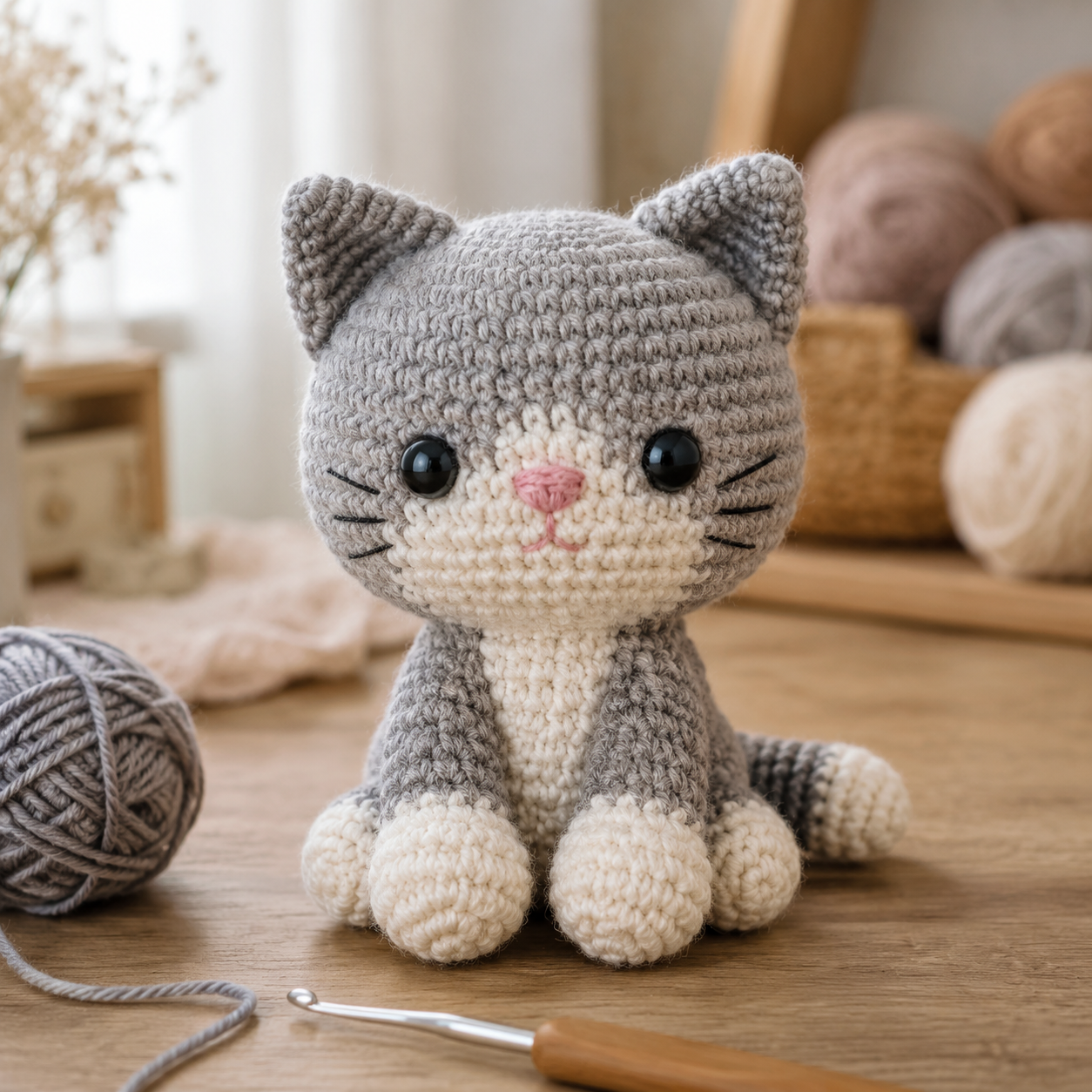Katje Kruimel Haken: Amigurumi Katje voor Beginners