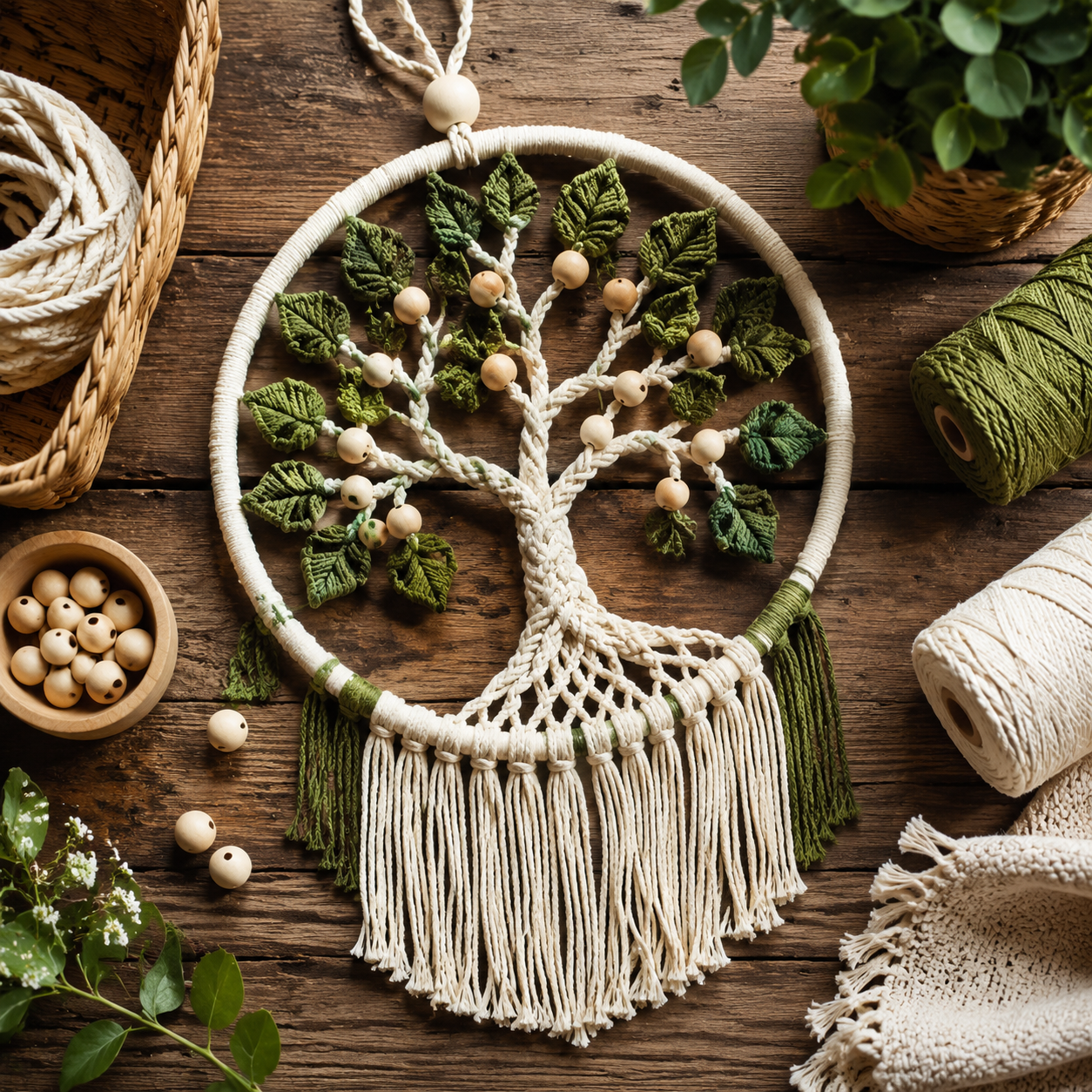 Macramé Sleutelhanger Maken: Eenvoudig Beginnersproject met Vier Basisknopen