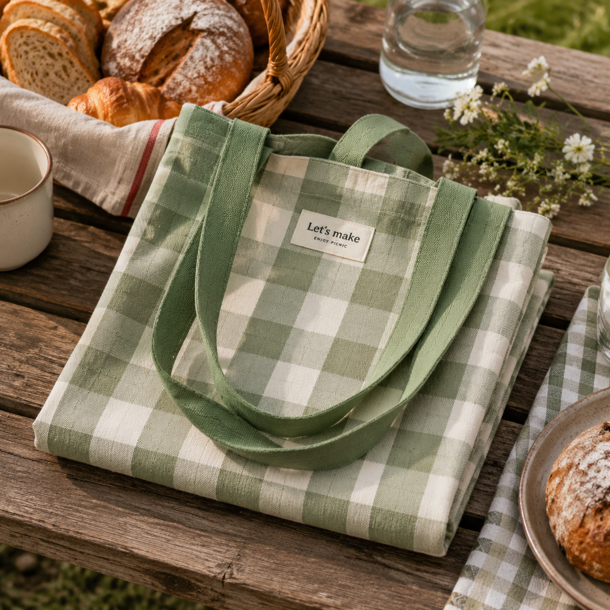 Picknicktas Naaien met Waterafstotende Voering: Zomergids voor Beginners
