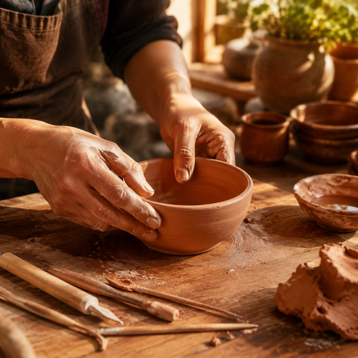 Pottenbakken Thuis Zonder Draaischijf: Handvormen voor Beginners