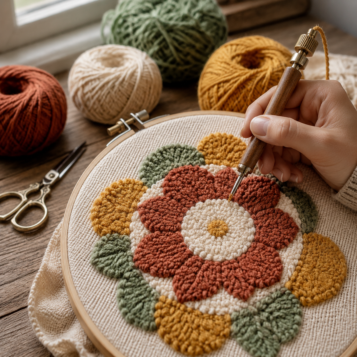 Punch Needle Borduren voor Beginners: Mini Wandkleedje Maken