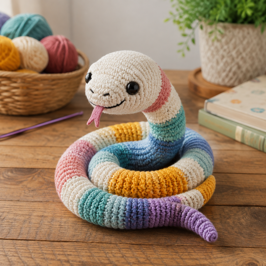 Een Slang Haken: Amigurumi Patroon voor Beginners