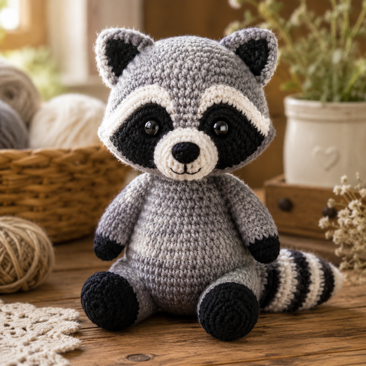 Wasbeer Haken: Amigurumi Patroon voor Beginners Stap voor Stap