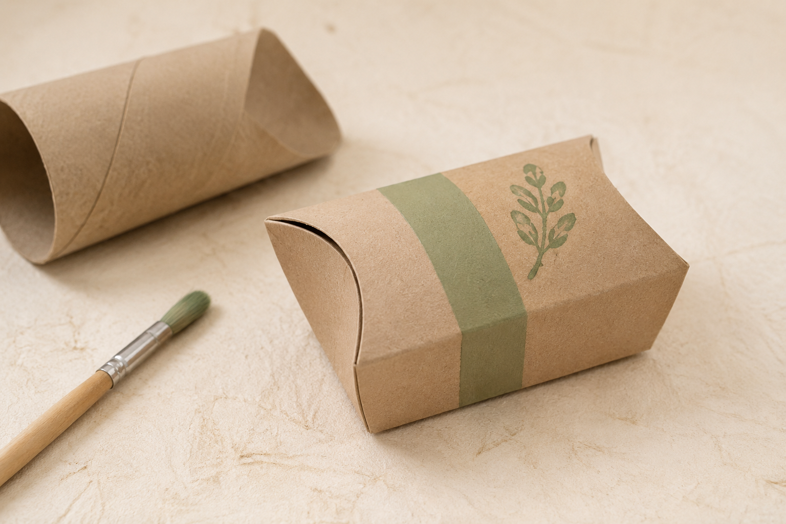 Cadeaudoosje maken van een wc-rolletje