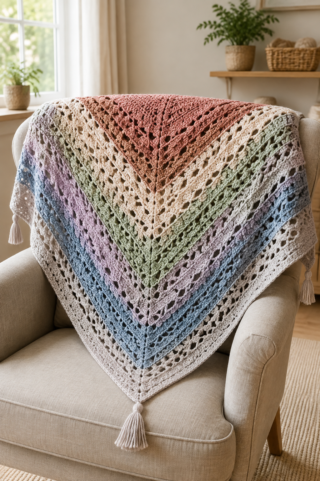 Dreamy Days omslagdoek haken: gratis patroon van Wilmade
