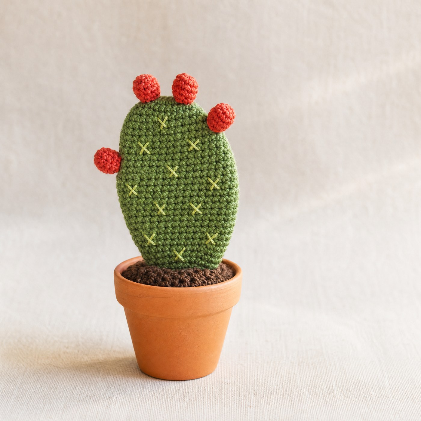 Cactusvijg haken: gratis Nederlands patroon voor een amigurumi