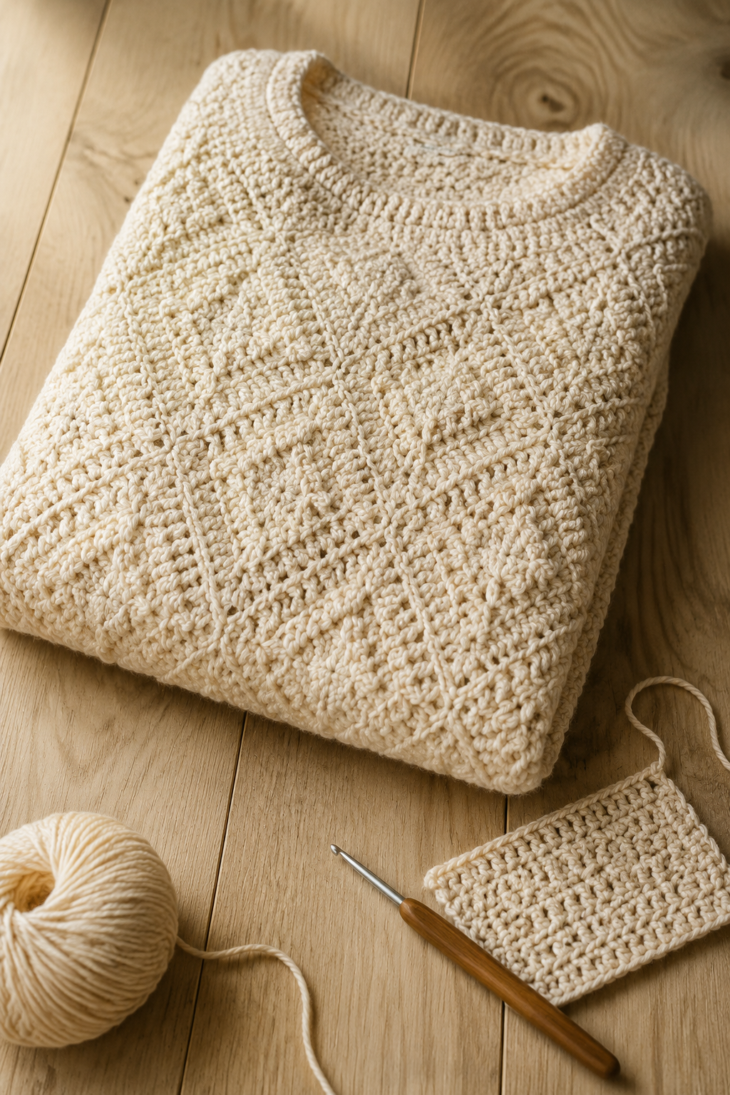 My Precious trui haken: gratis Nederlands patroon voor een oversized trui