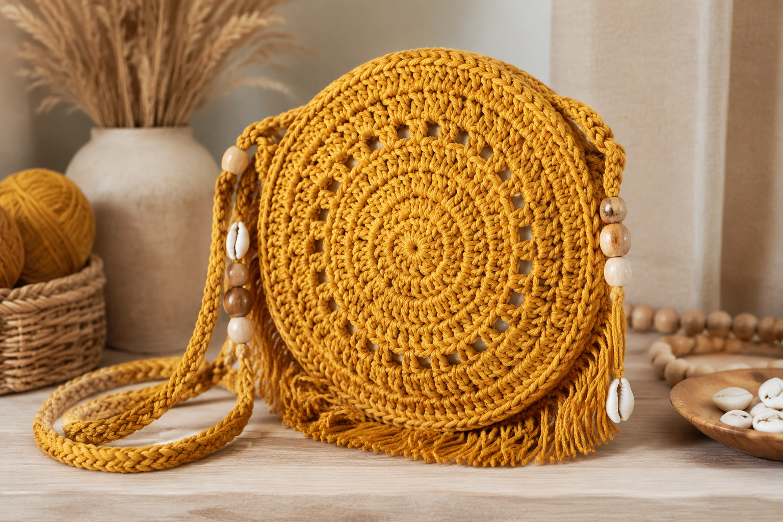 BoHo-tas haken: gratis Nederlands patroon