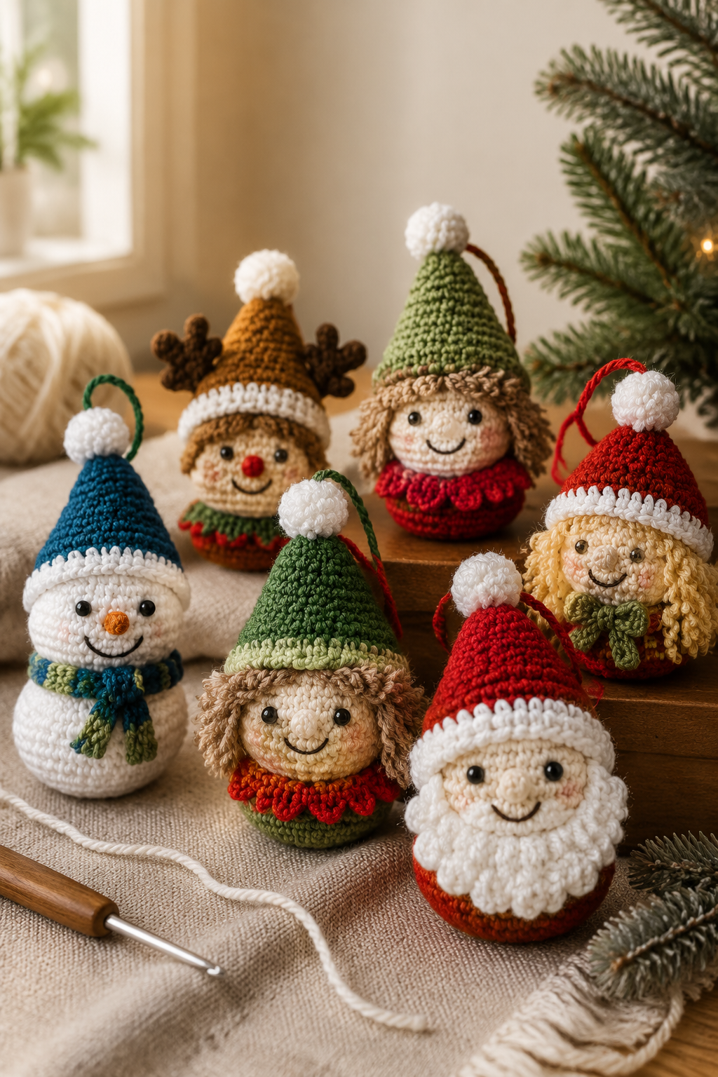 Christmas Funnies haken: gratis kerstpatroon