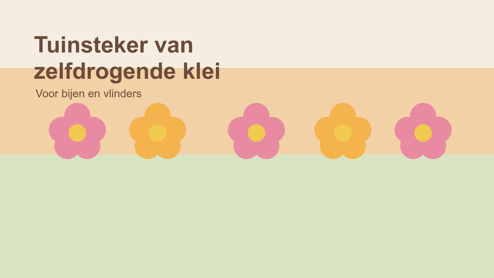 Tuinsteker van Zelfdrogende Klei Maken voor Bijen en Vlinders
