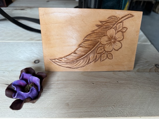 Leather carving